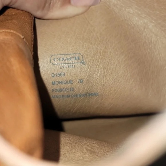 Coach Monique Flat Belted Riding Boots – Women’s Size 7B - Picture 7 of 9